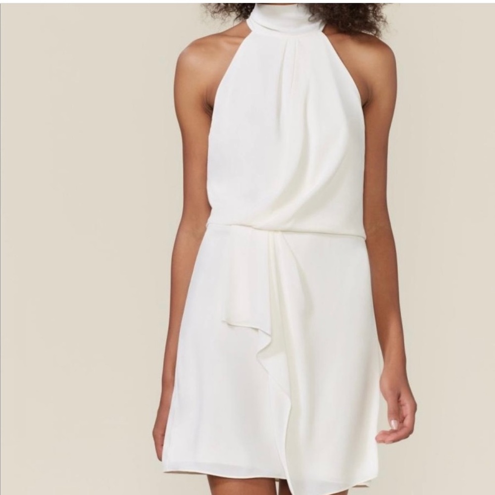 Halston Heritage White Bow dress size 2